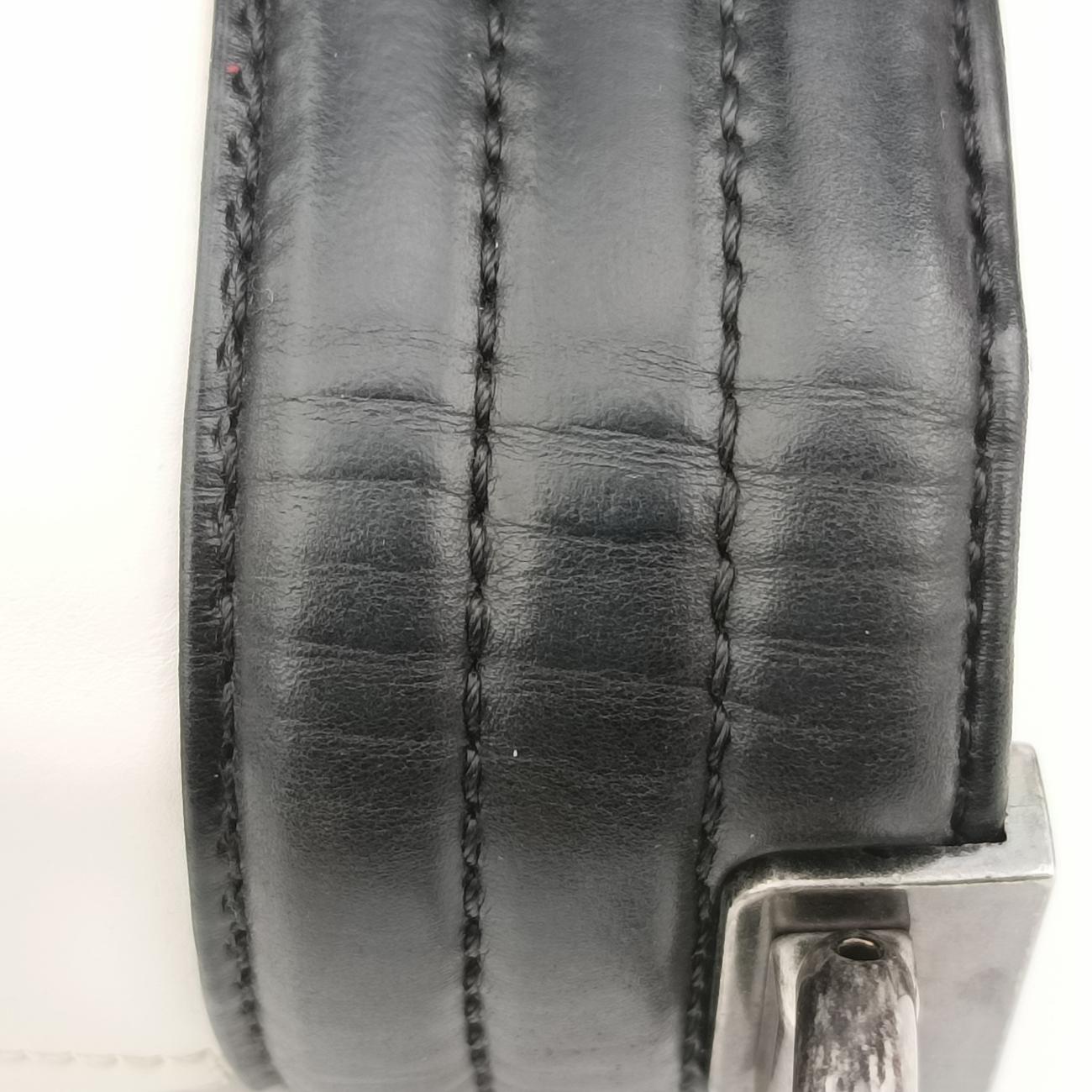 BOY CHANEL Black×white Leather A66713 15643111ボーイシャネル ブラック×ホワイト レザー A66713 15643111