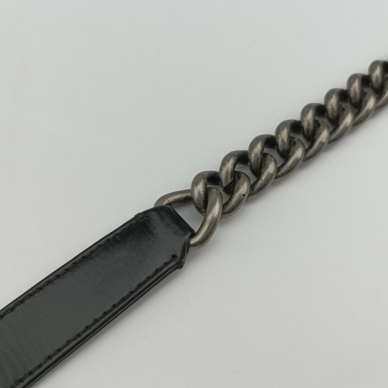 BOY CHANEL Black×white Leather A66713 15643111ボーイシャネル ブラック×ホワイト レザー A66713 15643111