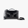 Sound Crystal Studded Crossbody Black Patent 110サウンド クリスタル スタッズ クロスボディ ブラック パテント 110