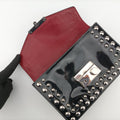 Sound Crystal Studded Crossbody Black Patent 110サウンド クリスタル スタッズ クロスボディ ブラック パテント 110