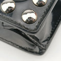 Sound Crystal Studded Crossbody Black Patent 110サウンド クリスタル スタッズ クロスボディ ブラック パテント 110