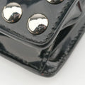 Sound Crystal Studded Crossbody Black Patent 110サウンド クリスタル スタッズ クロスボディ ブラック パテント 110