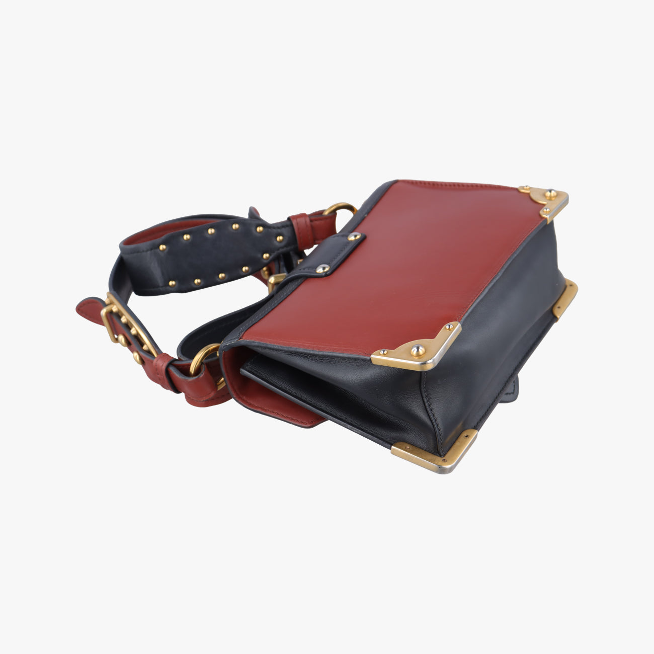 Animalier Cahier Lions Head Burgundy×black Leather 1BD089 25カイエ ライオンヘッド ワインレッド×ブラック レザー 1BD089 25