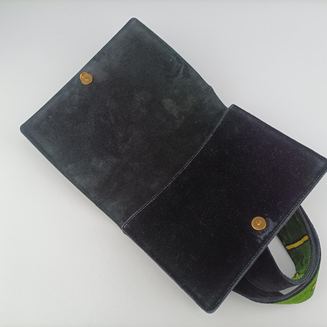 Cahier Green×Multicolour velour 1BD075 24カイエ グリーン×マルチカラー ベロア 1BD075 24