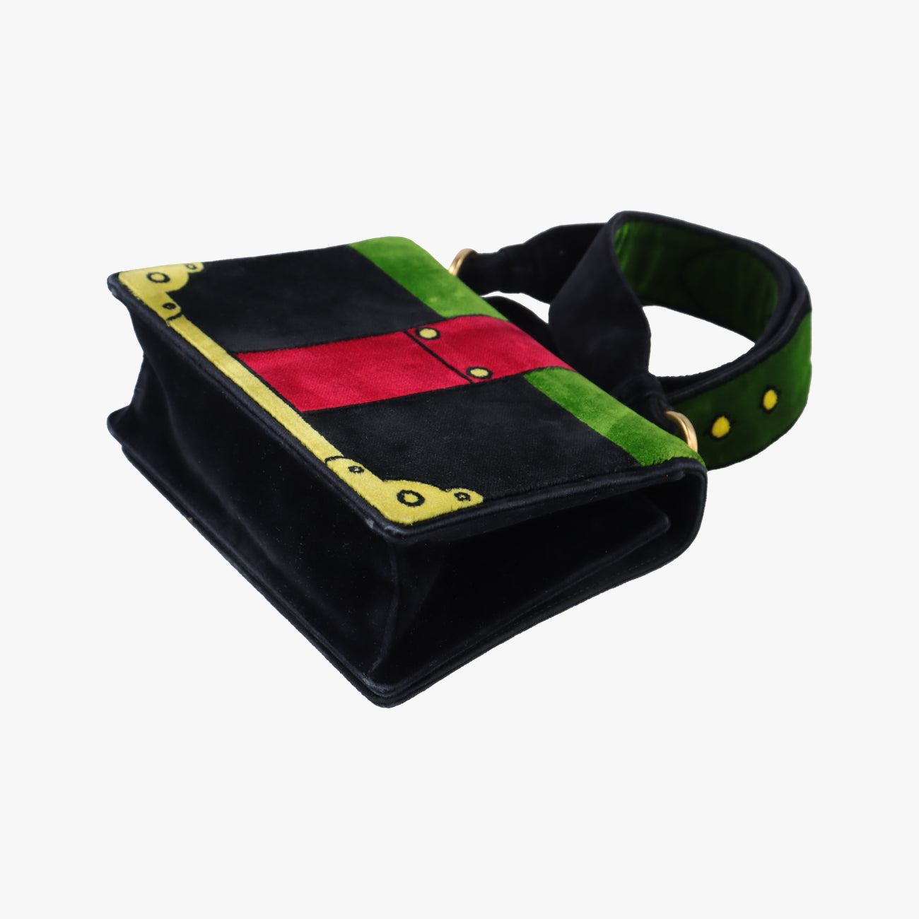 Cahier Green×Multicolour velour 1BD075 24カイエ グリーン×マルチカラー ベロア 1BD075 24