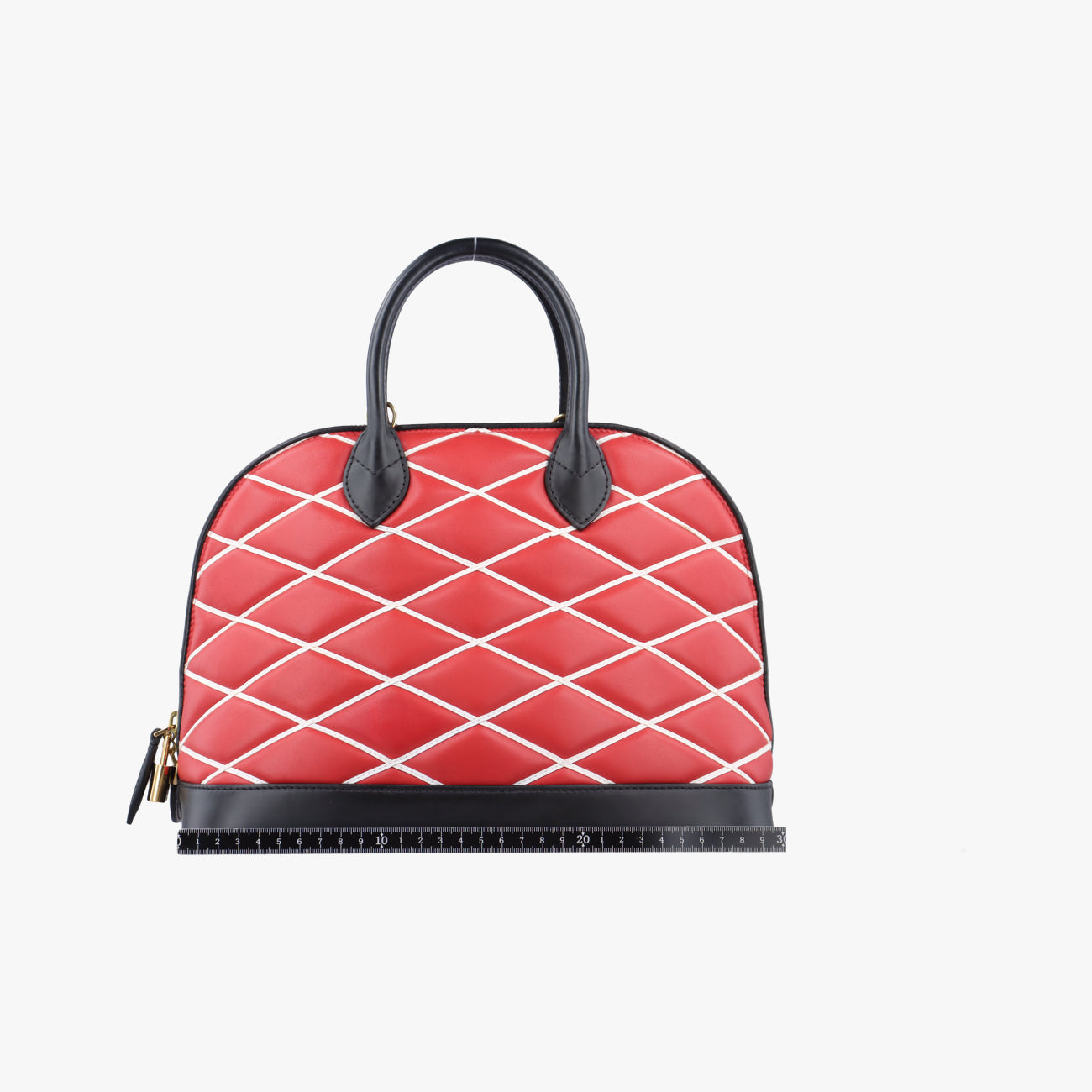 Malletage Alma PM ROUGE×Black Leather FO4114マルタージュアルマPM ルージュ×ブラック レザー FO4114