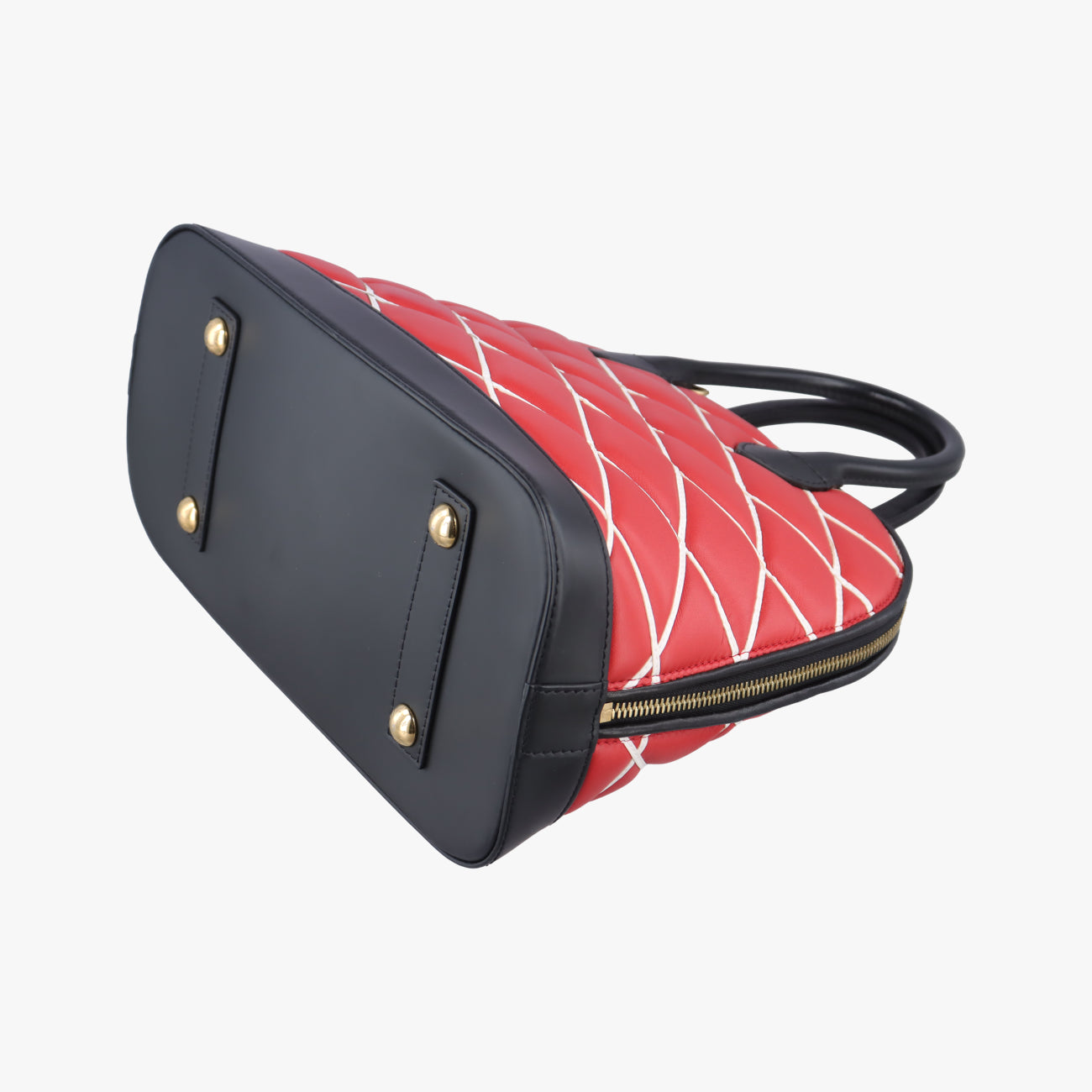 Malletage Alma PM ROUGE×Black Leather FO4114マルタージュアルマPM ルージュ×ブラック レザー FO4114