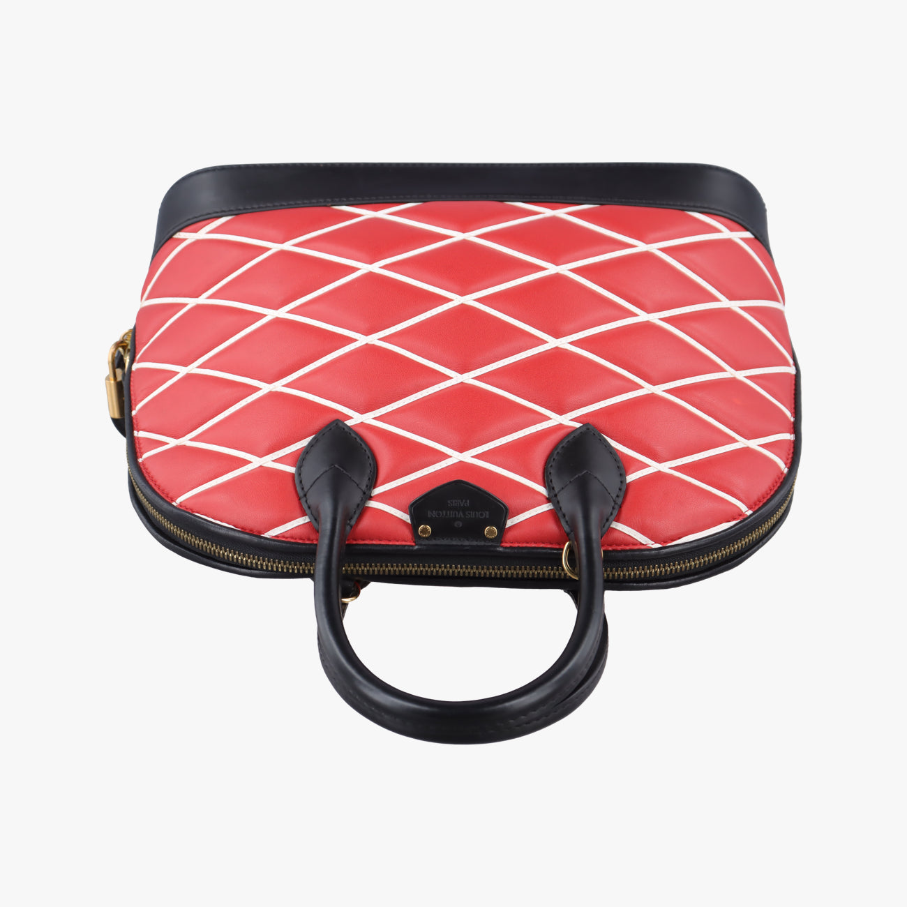 Malletage Alma PM ROUGE×Black Leather FO4114マルタージュアルマPM ルージュ×ブラック レザー FO4114