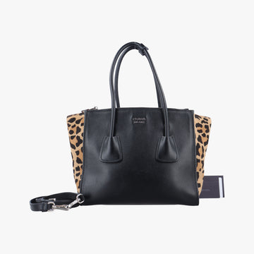 Twin Pocket Black×Multicolour leather×Ponyhair 1BG625 180/Aツインポケット ブラック×マルチカラー レザー×ハラコ 1BG625 180/A