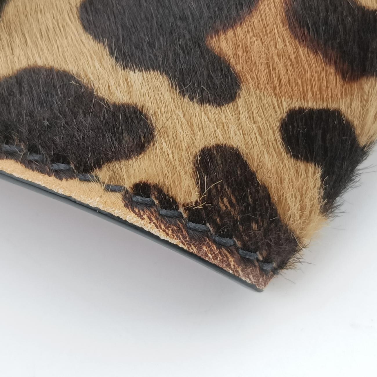 Twin Pocket Black×Multicolour leather×Ponyhair 1BG625 180/Aツインポケット ブラック×マルチカラー レザー×ハラコ 1BG625 180/A