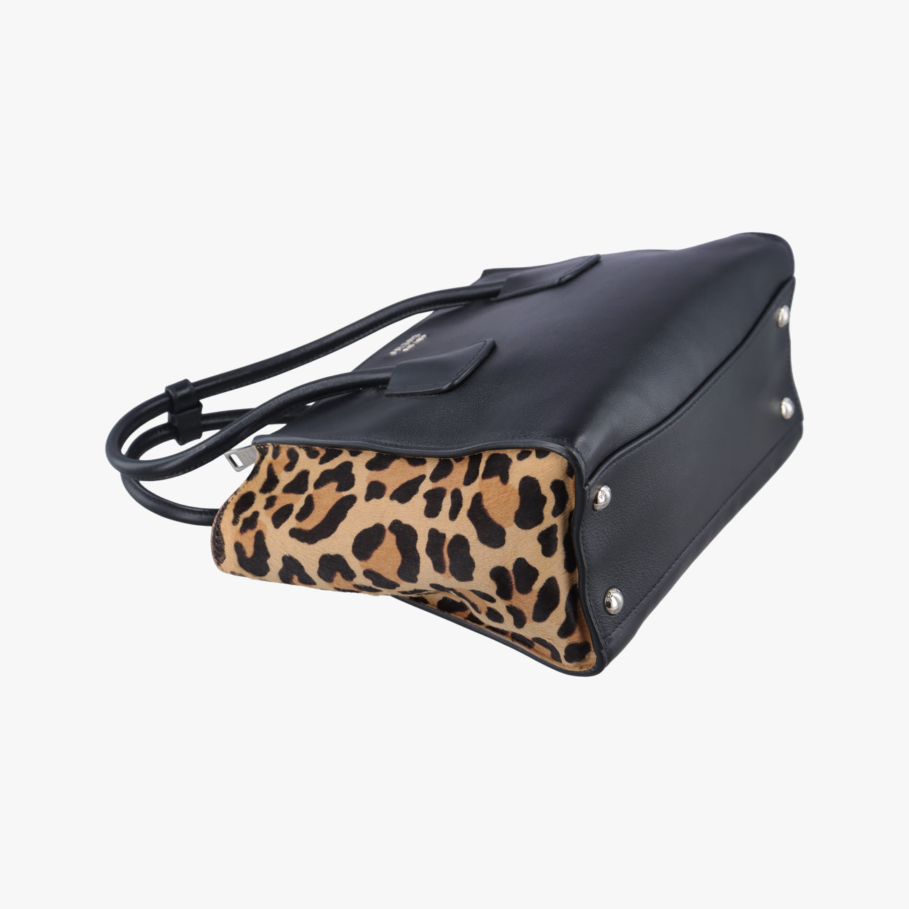 Twin Pocket Black×Multicolour leather×Ponyhair 1BG625 180/Aツインポケット ブラック×マルチカラー レザー×ハラコ 1BG625 180/A