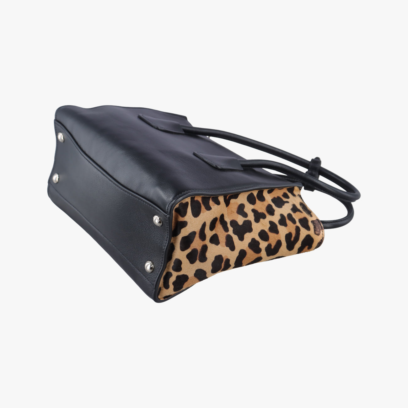 Twin Pocket Black×Multicolour leather×Ponyhair 1BG625 180/Aツインポケット ブラック×マルチカラー レザー×ハラコ 1BG625 180/A