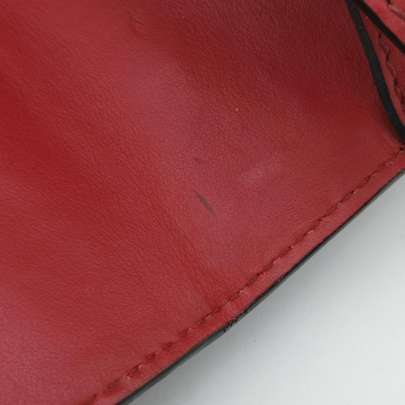 Cahier Red×Black Leather 1BH018 25カイエ レッドxブラック レザー 1BH018 25