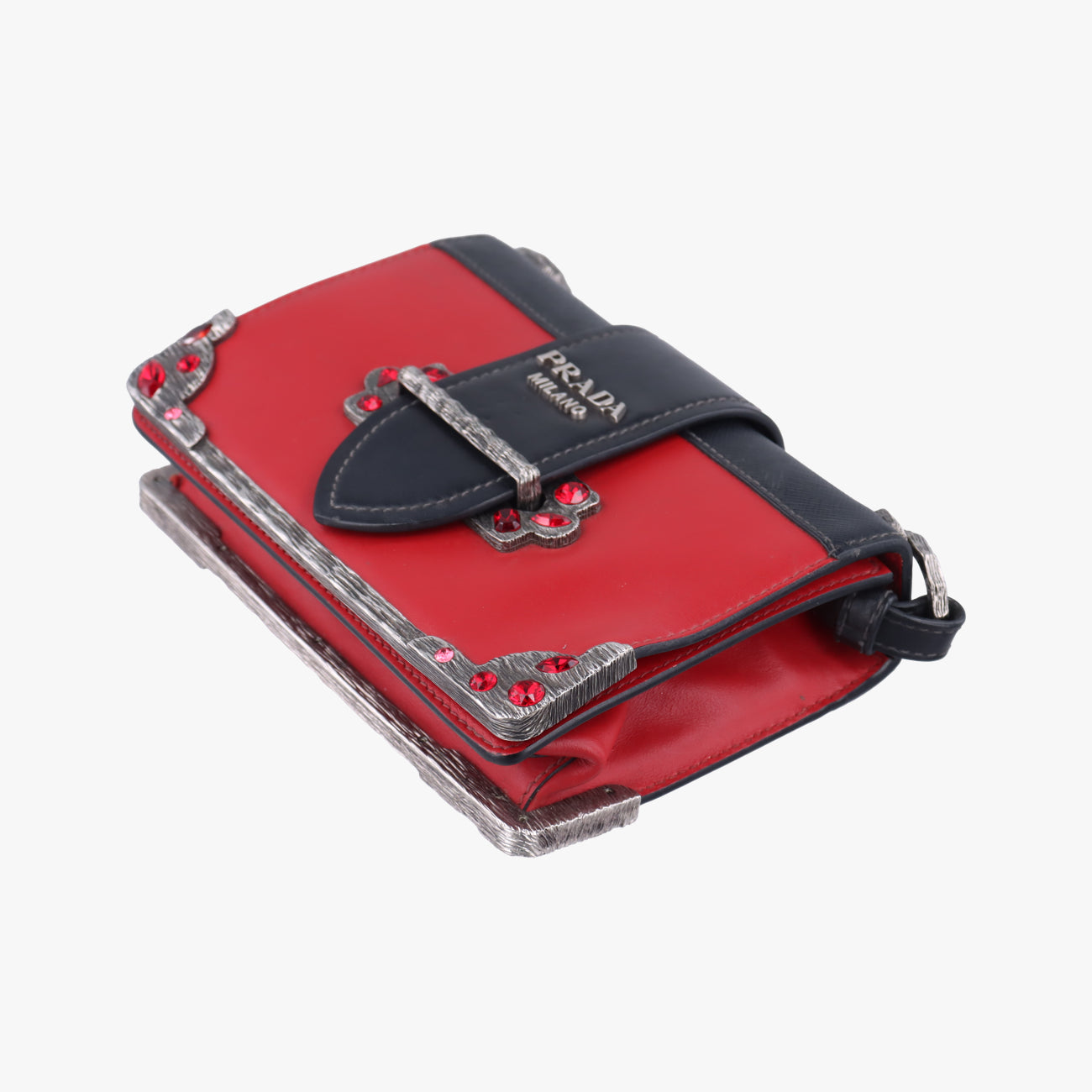 Cahier Red×Black Leather 1BH018 25カイエ レッドxブラック レザー 1BH018 25
