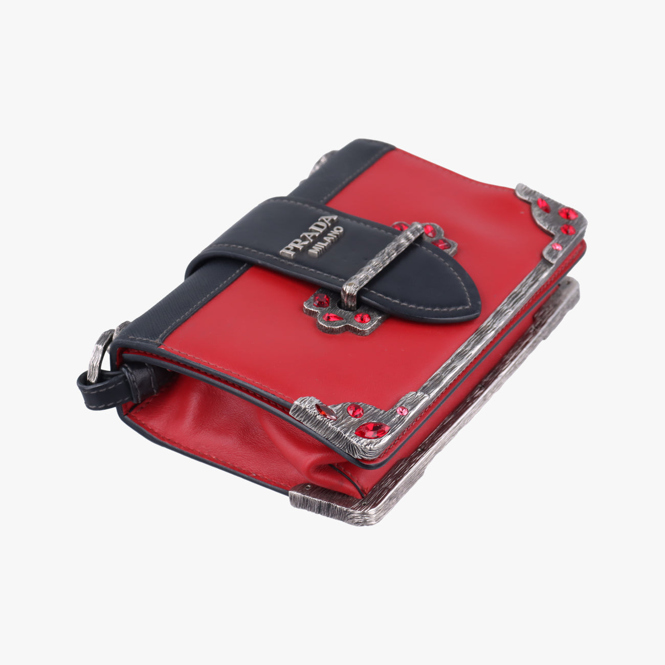 Cahier Red×Black Leather 1BH018 25カイエ レッドxブラック レザー 1BH018 25
