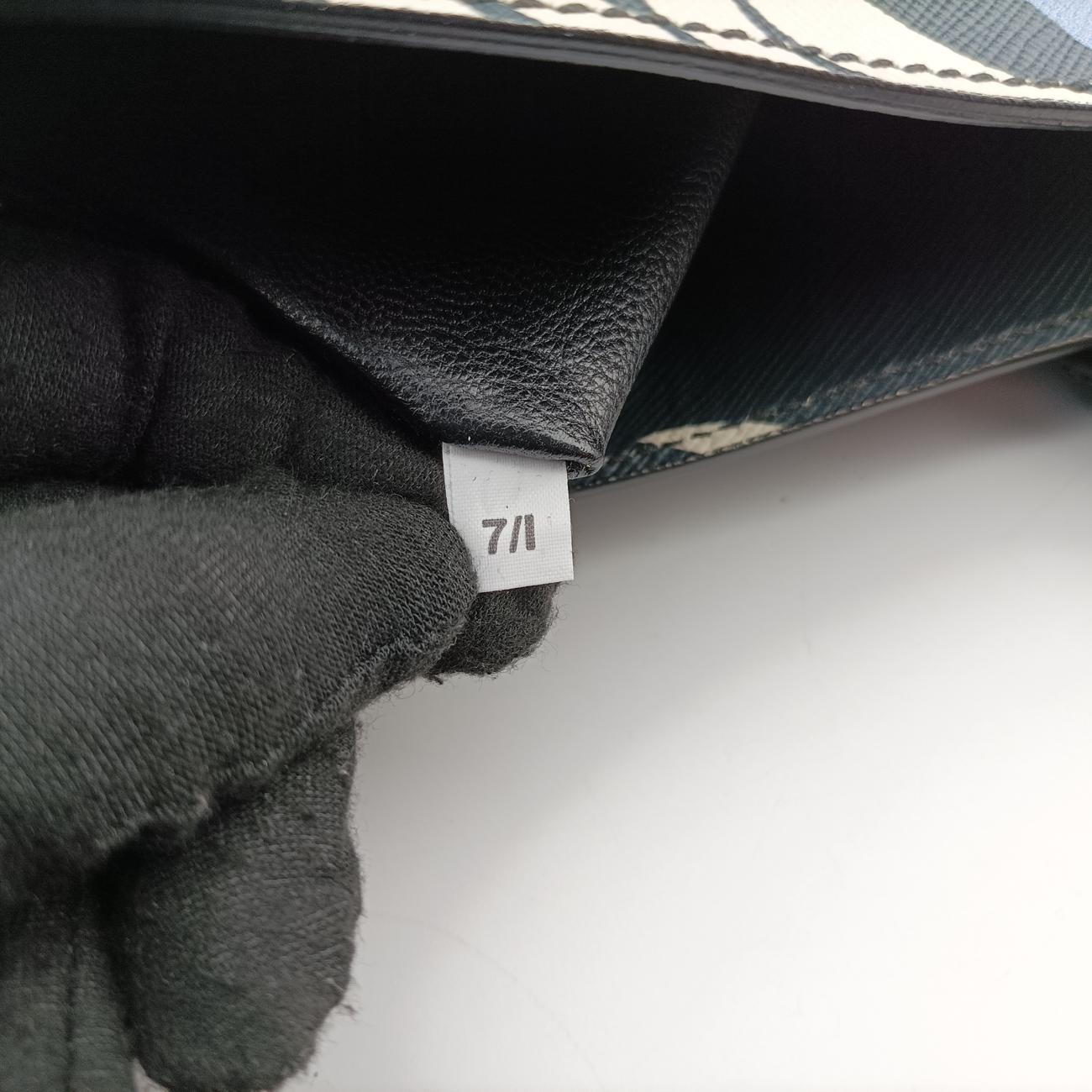 Saffiano leather Green×Multicolour Saffiano leather 7/Iハワイアンプリント グリーン×マルチカラー サフィアーノ レザー 7/I