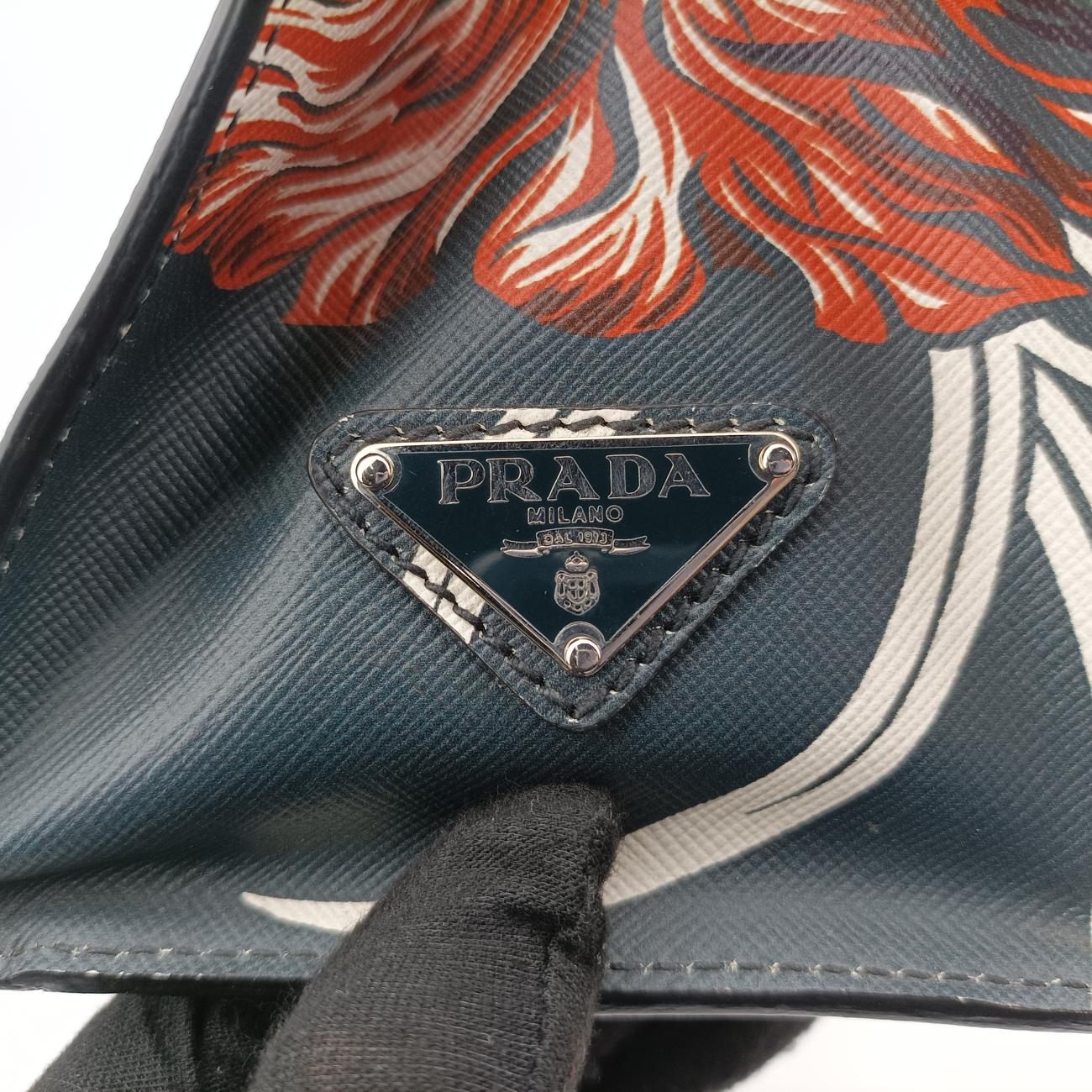 Saffiano leather Green×Multicolour Saffiano leather 7/Iハワイアンプリント グリーン×マルチカラー サフィアーノ レザー 7/I