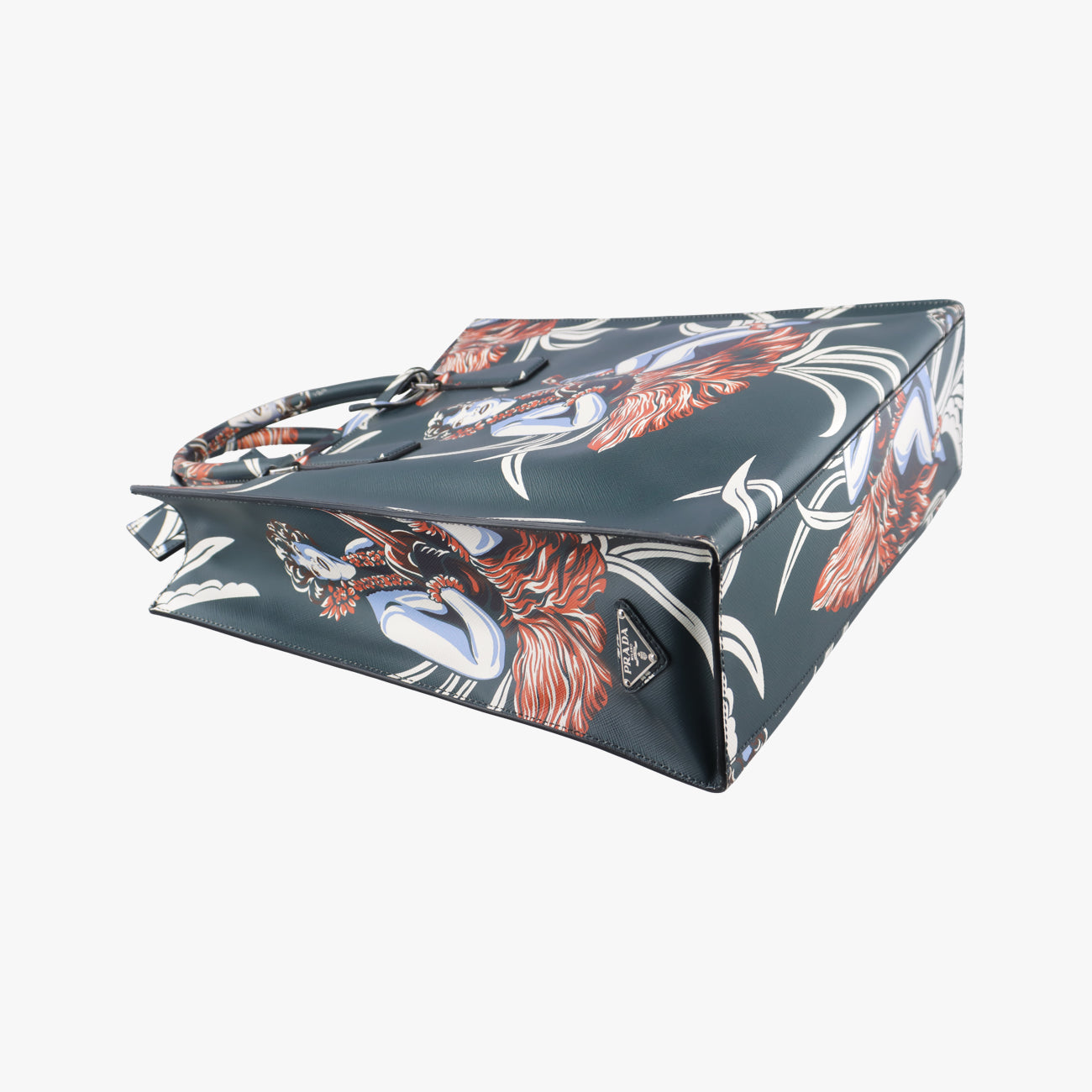 Saffiano leather Green×Multicolour Saffiano leather 7/Iハワイアンプリント グリーン×マルチカラー サフィアーノ レザー 7/I