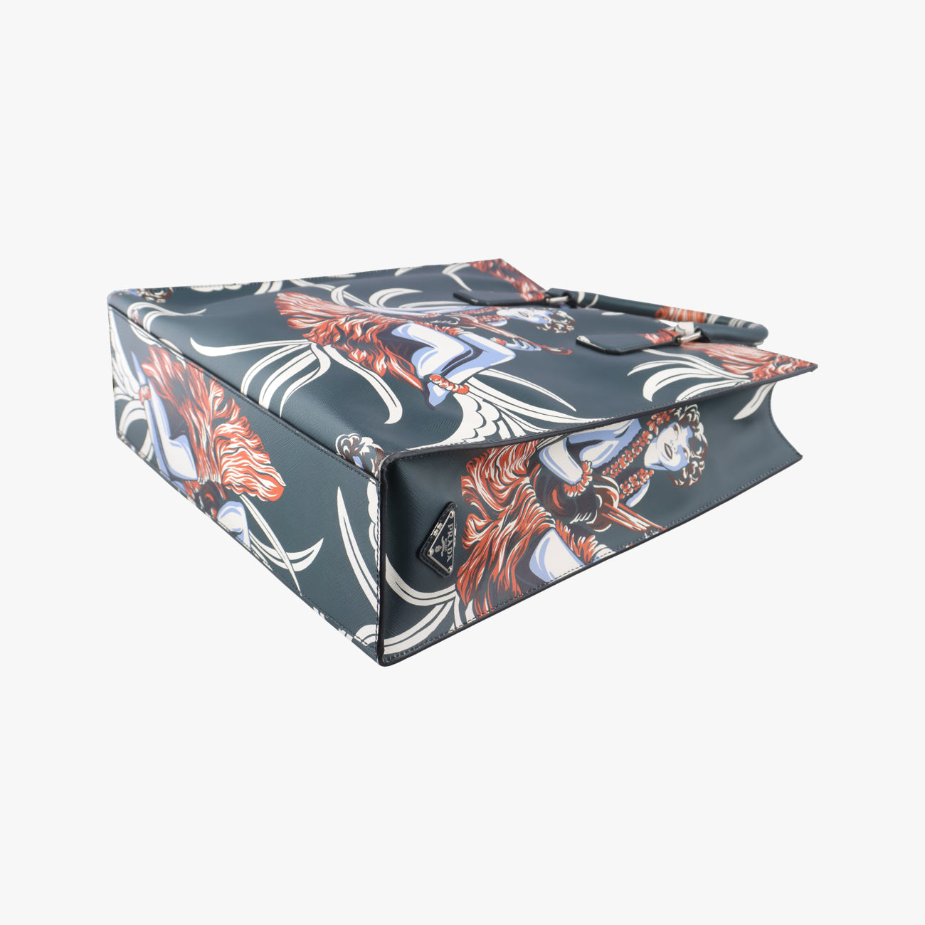 Saffiano leather Green×Multicolour Saffiano leather 7/Iハワイアンプリント グリーン×マルチカラー サフィアーノ レザー 7/I