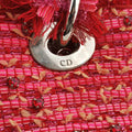 Lady Dior Heart Crystal Cannage Fringe Red×Multicolour Tweed×Enamel 11-MA-1102レディ ディオール ハート クリスタル カナージュ フリンジ レッド×マルチカラー ツイード×エナメル 11-MA-1102