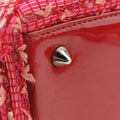 Lady Dior Heart Crystal Cannage Fringe Red×Multicolour Tweed×Enamel 11-MA-1102レディ ディオール ハート クリスタル カナージュ フリンジ レッド×マルチカラー ツイード×エナメル 11-MA-1102