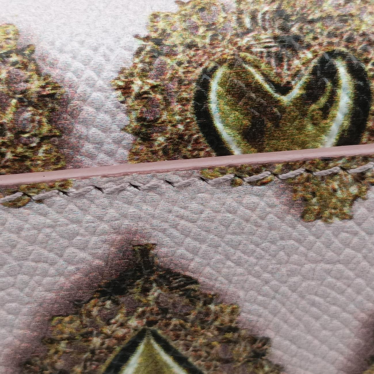 mini Sicily heart print Pink×Multicolour Leather ミニシチリアハートプリント ピンク×マルチカラー レザー 