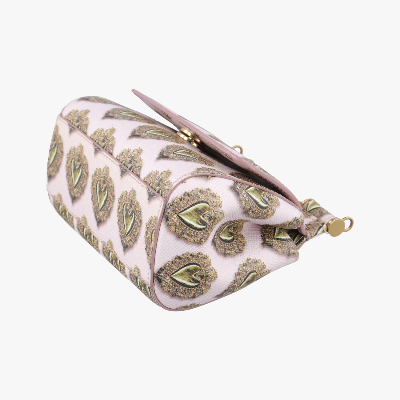 mini Sicily heart print Pink×Multicolour Leather ミニシチリアハートプリント ピンク×マルチカラー レザー 