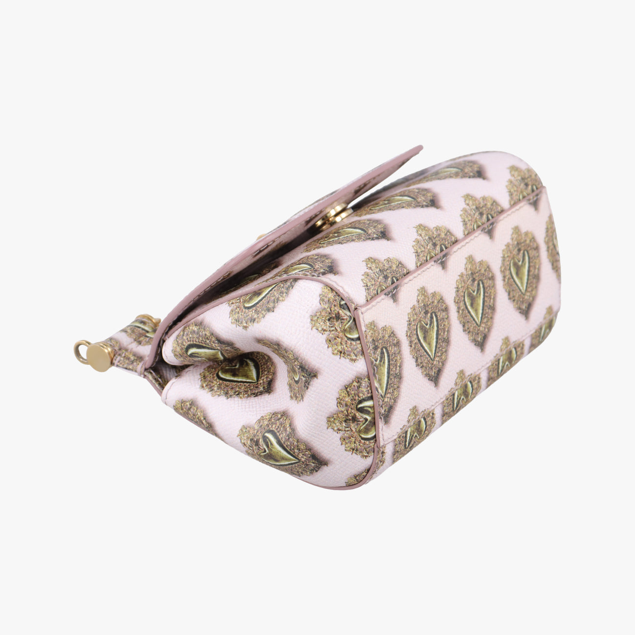 mini Sicily heart print Pink×Multicolour Leather ミニシチリアハートプリント ピンク×マルチカラー レザー 