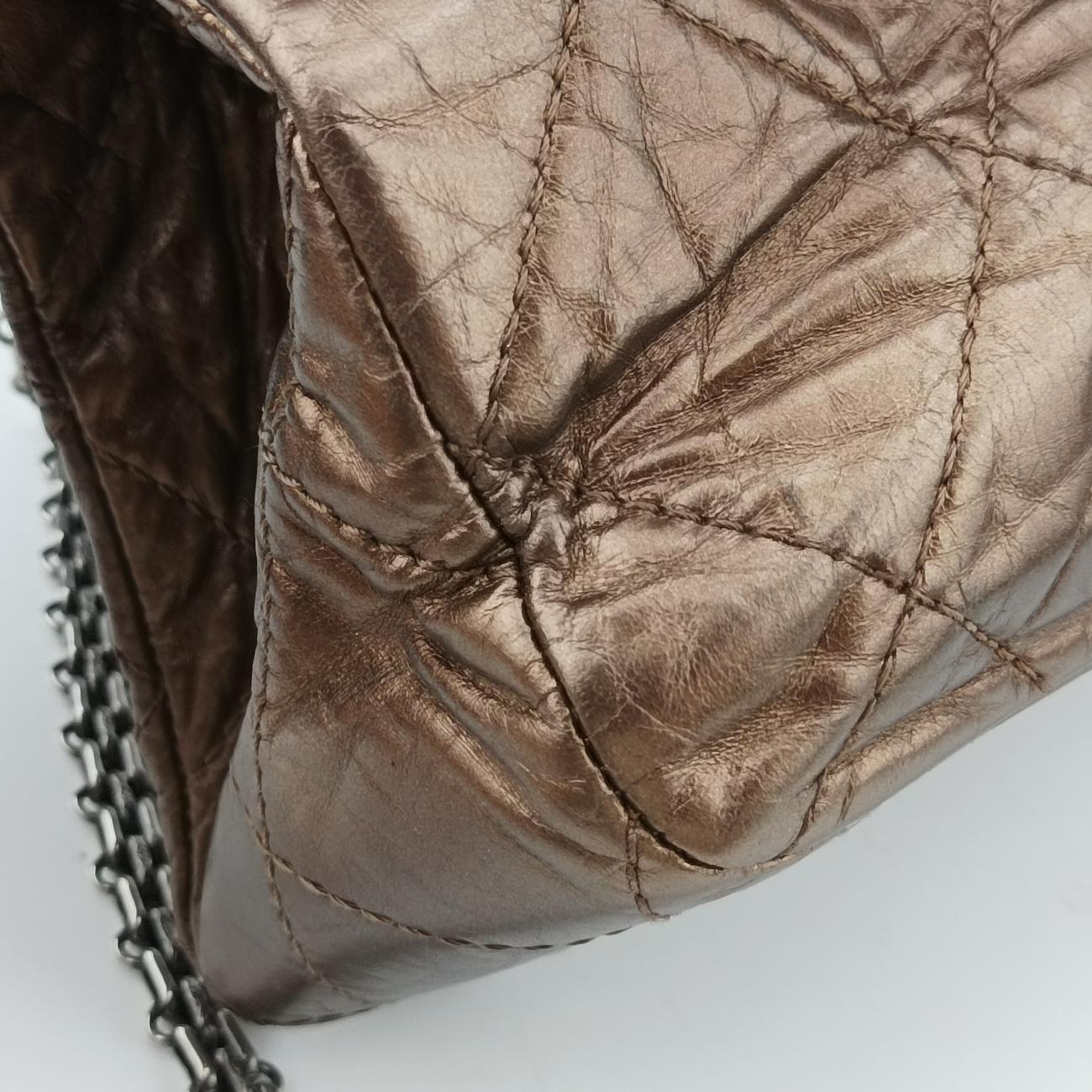 2.55 Shopper tote Gold Brown Leather A50976 14966612マトラッセ 2.55 ショッパートート ゴールドブラウン レザー A50976 14966612