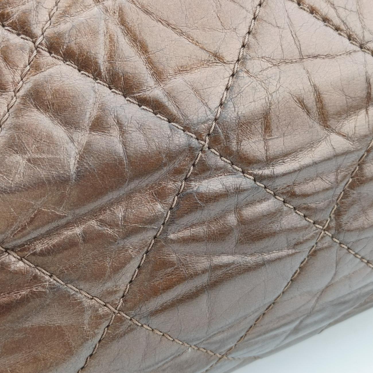 2.55 Shopper tote Gold Brown Leather A50976 14966612マトラッセ 2.55 ショッパートート ゴールドブラウン レザー A50976 14966612