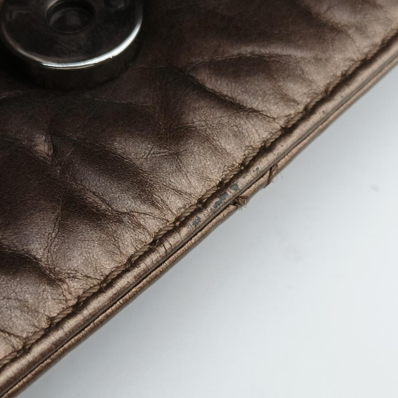 2.55 Shopper tote Gold Brown Leather A50976 14966612マトラッセ 2.55 ショッパートート ゴールドブラウン レザー A50976 14966612