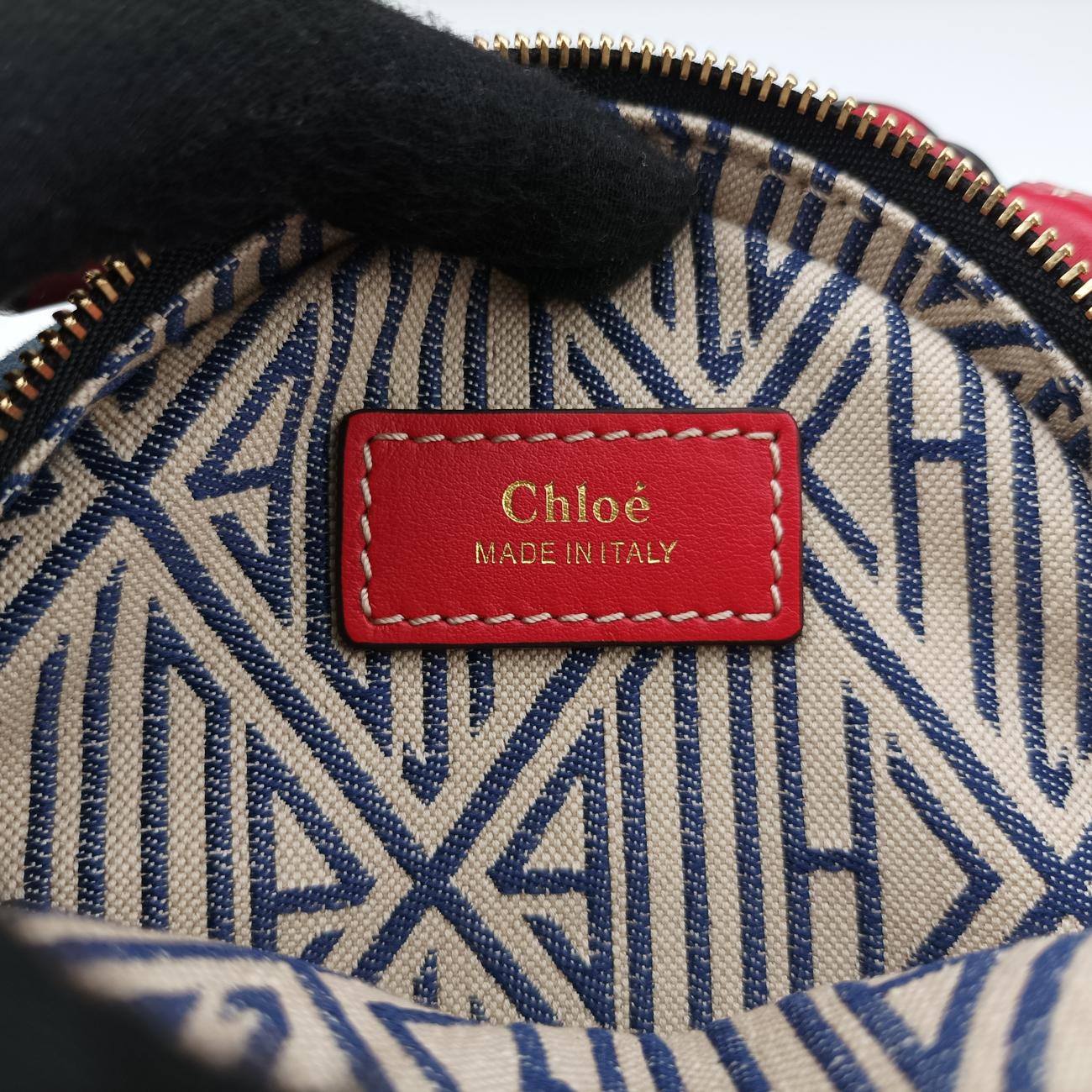 Mini Daria Red x Blue x Multicolor Denim x Leather 01 21 70 65 3ミニダリア レッド×ブルー×マルチカラー デニム×レザー 01 21 70 65 3