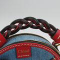 Mini Daria Red x Blue x Multicolor Denim x Leather 01 21 70 65 3ミニダリア レッド×ブルー×マルチカラー デニム×レザー 01 21 70 65 3