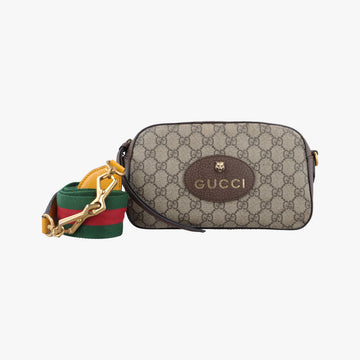 Neo Vintage Messenger Brown PVC coated canvas 476466 A022395394ネオ ヴィンテージ メッセンジャー ブラウン PVCコーティングキャンバス 476466 A022395394