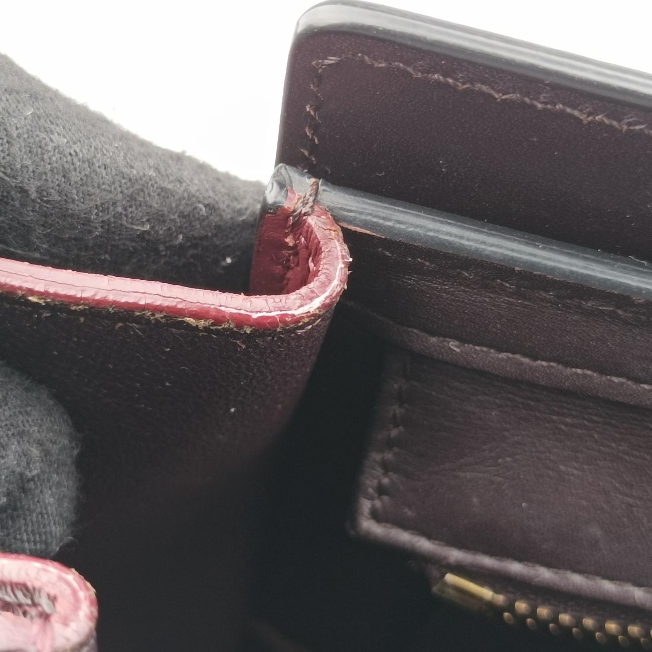 luggage nano shopper Black x Red xBurgundy Leather F-GA-1125ラゲージナノショッパー ブラック×レッド×ワインレッド レザー F-GA-1125