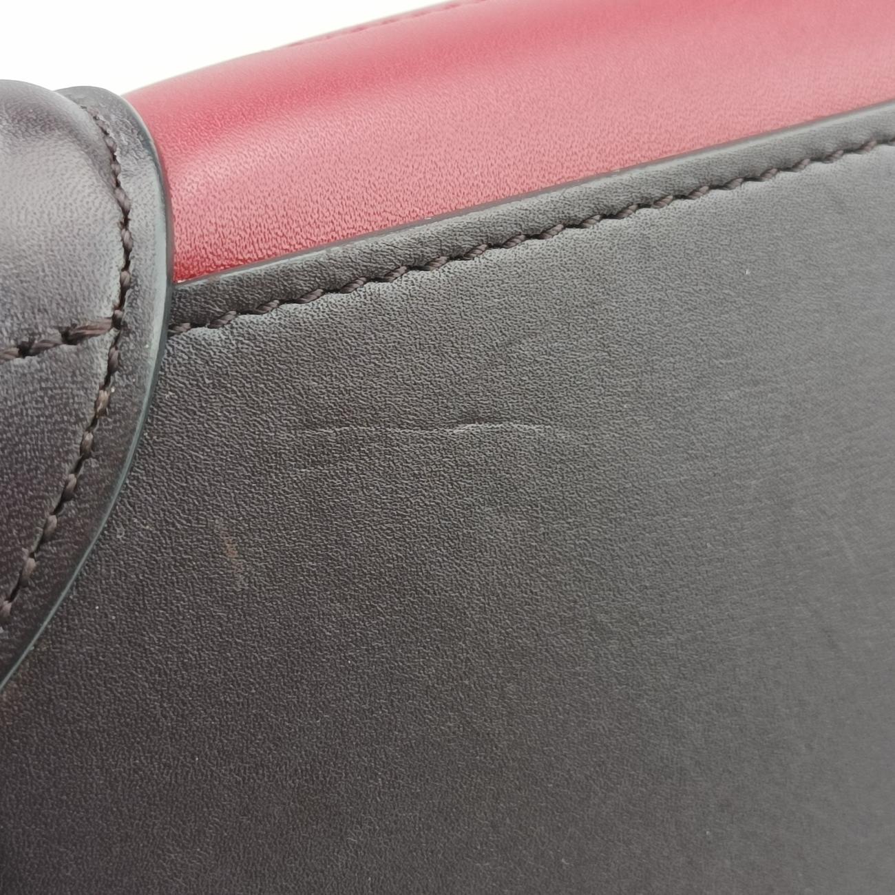 luggage nano shopper Black x Red xBurgundy Leather F-GA-1125ラゲージナノショッパー ブラック×レッド×ワインレッド レザー F-GA-1125