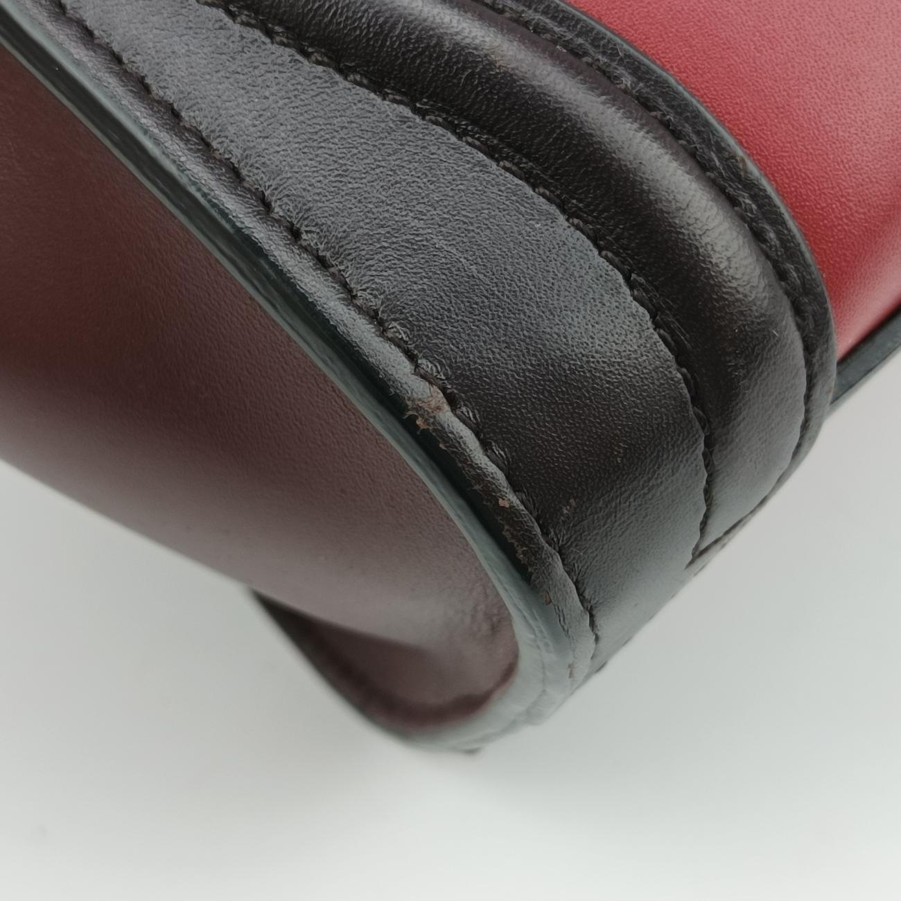 luggage nano shopper Black x Red xBurgundy Leather F-GA-1125ラゲージナノショッパー ブラック×レッド×ワインレッド レザー F-GA-1125