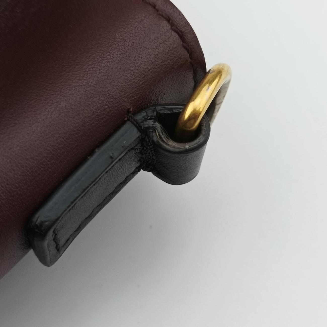 luggage nano shopper Black x Red xBurgundy Leather F-GA-1125ラゲージナノショッパー ブラック×レッド×ワインレッド レザー F-GA-1125