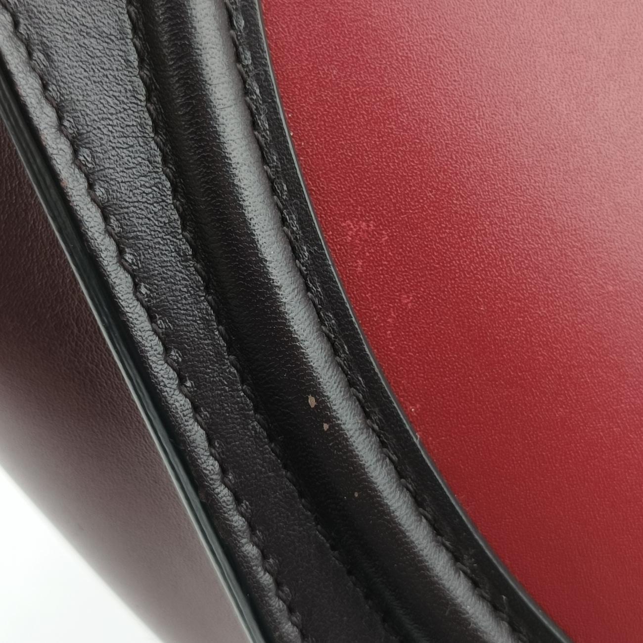 luggage nano shopper Black x Red xBurgundy Leather F-GA-1125ラゲージナノショッパー ブラック×レッド×ワインレッド レザー F-GA-1125