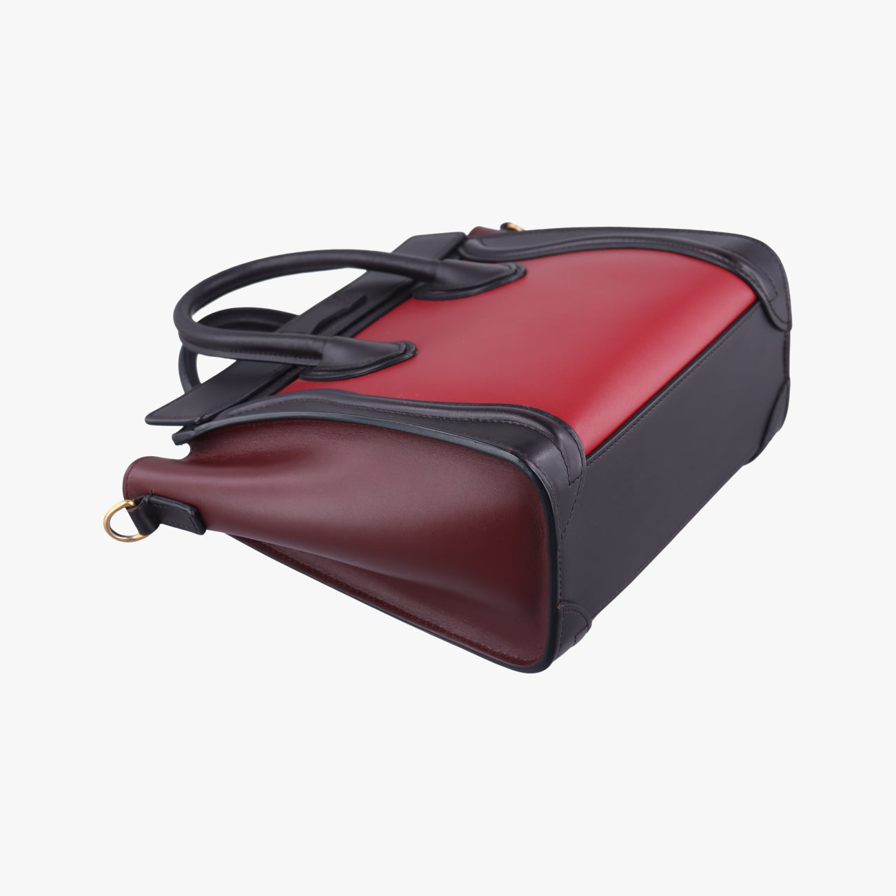 luggage nano shopper Black x Red xBurgundy Leather F-GA-1125ラゲージナノショッパー ブラック×レッド×ワインレッド レザー F-GA-1125