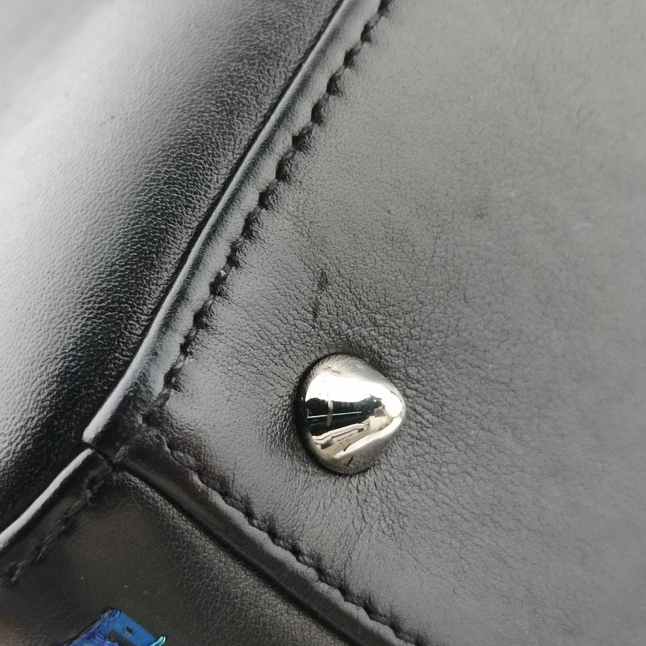 Lady Dior Black×multicolor Leather 18-MA-0145レディディオール ブラック×マルチカラー レザー 18-MA-0145