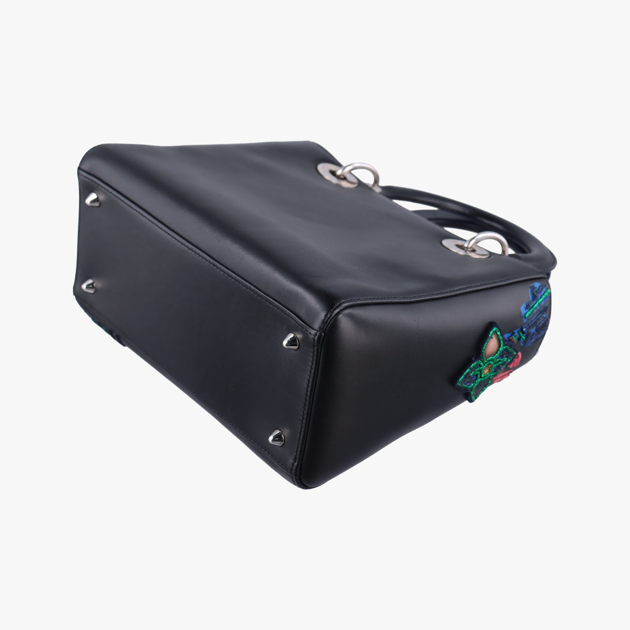 Lady Dior Black×multicolor Leather 18-MA-0145レディディオール ブラック×マルチカラー レザー 18-MA-0145