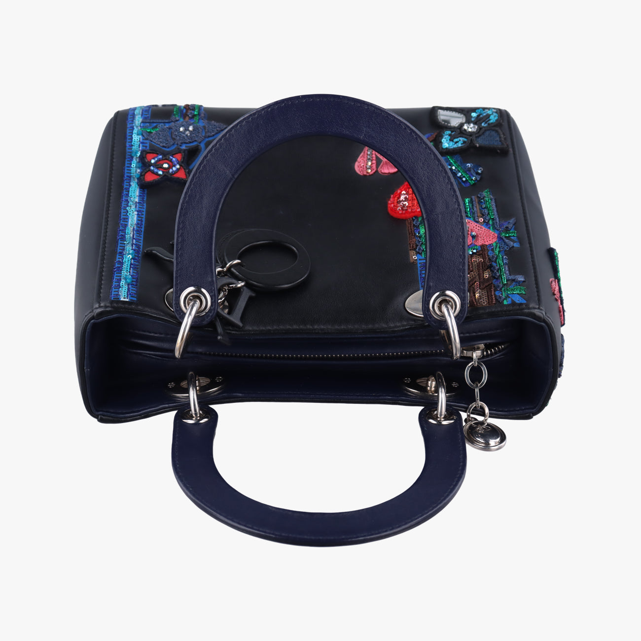 Lady Dior Black×multicolor Leather 18-MA-0145レディディオール ブラック×マルチカラー レザー 18-MA-0145