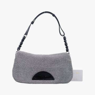 Malice pearl Grey×Black Jacquard × Leather MA-0999マリスパール グレー×ブラック ジャガード x レザー MA-0999