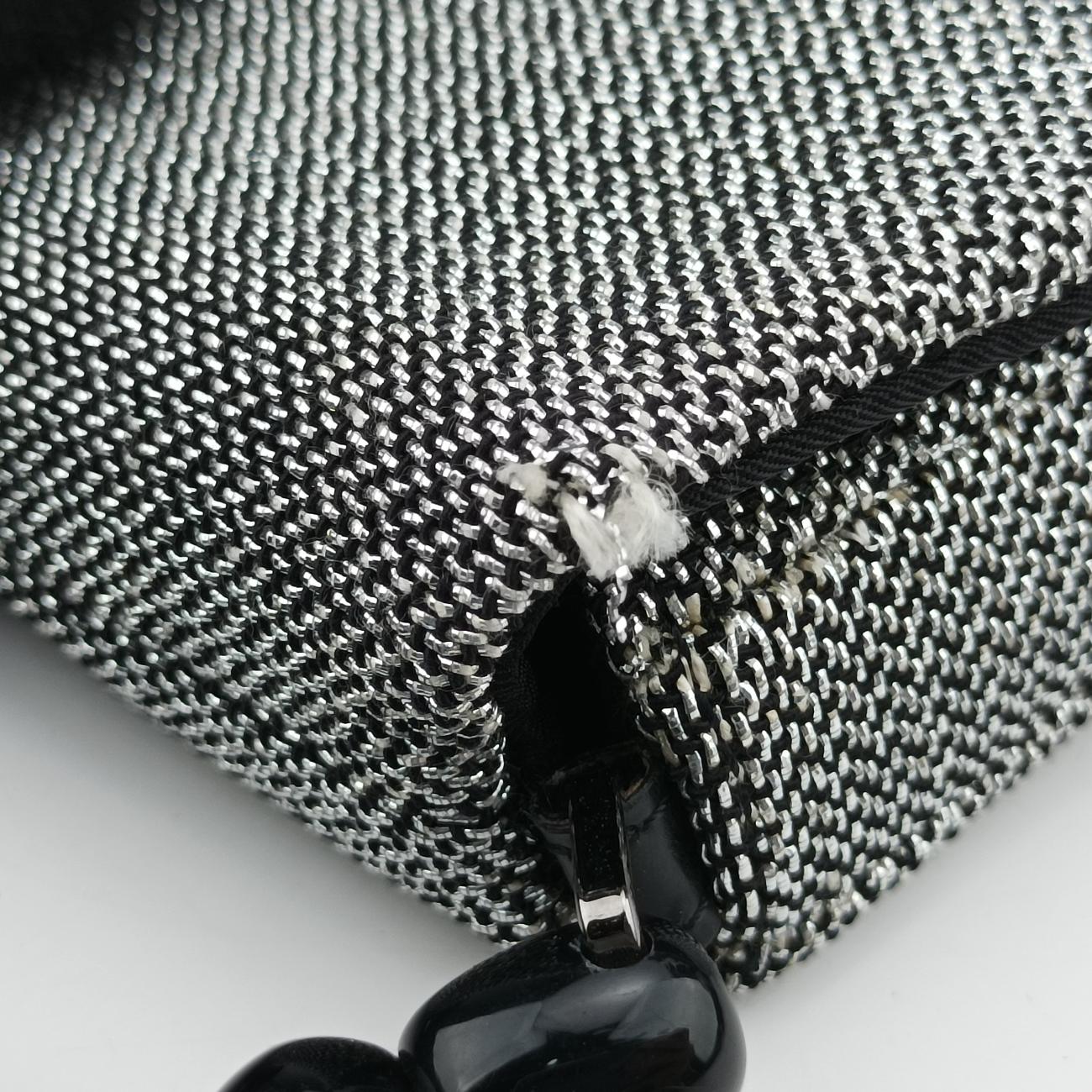 Malice pearl Grey×Black Jacquard × Leather MA-0999マリスパール グレー×ブラック ジャガード x レザー MA-0999