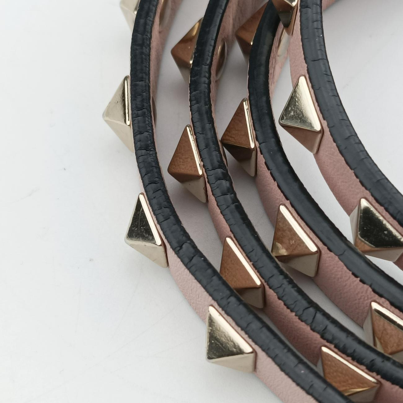 Rockstud Pink×Blue×Yellow Leather BG1540VDN3ロックスタッズ ピンク×ブルー×イエロー レザー BG1540VDN3