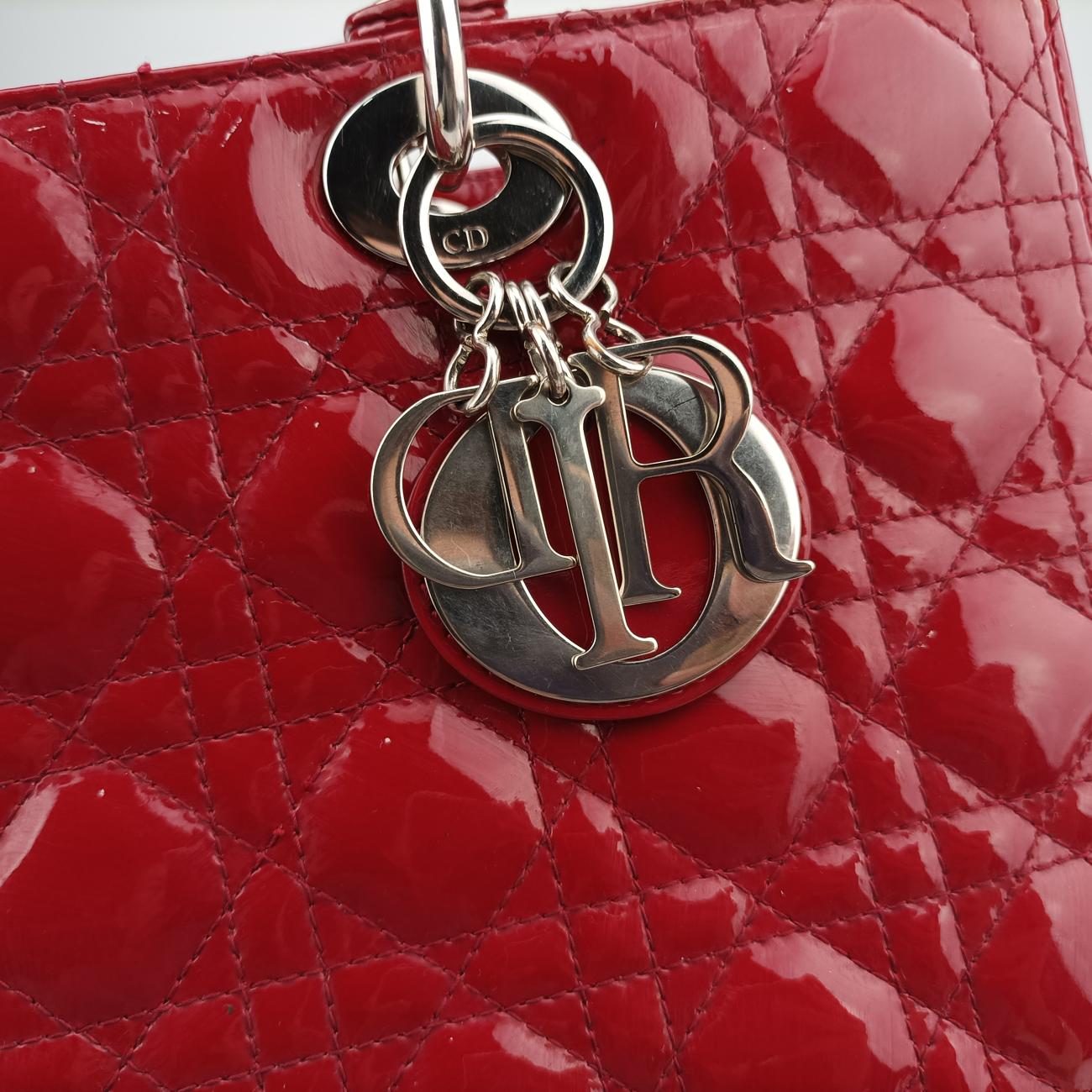 Lady Dior Red Patent 13-BO-1102レディディオール レッド パテント 13-BO-1102