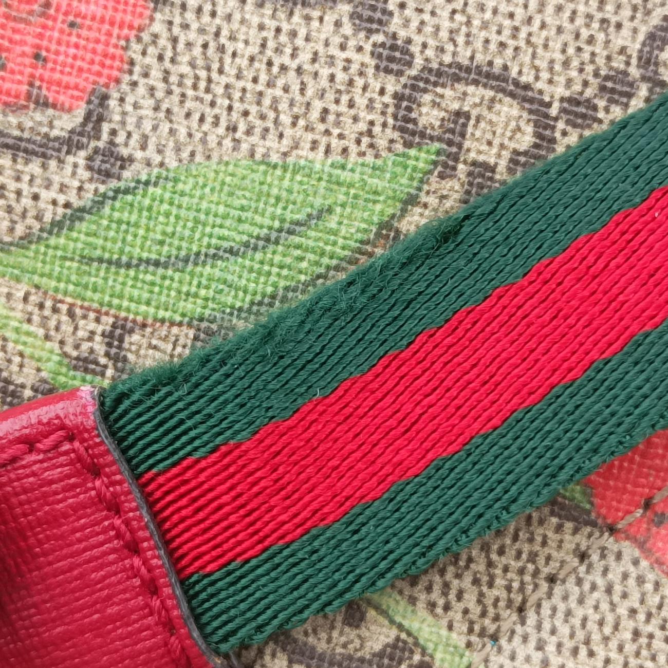 GG Supreme Tian Beige x red x multicolor PVC coated canvas 427042 B020089736GGスプリームティアン ベージュ×レッド×マルチカラー PVCコーティングキャンバス 427042 B020089736