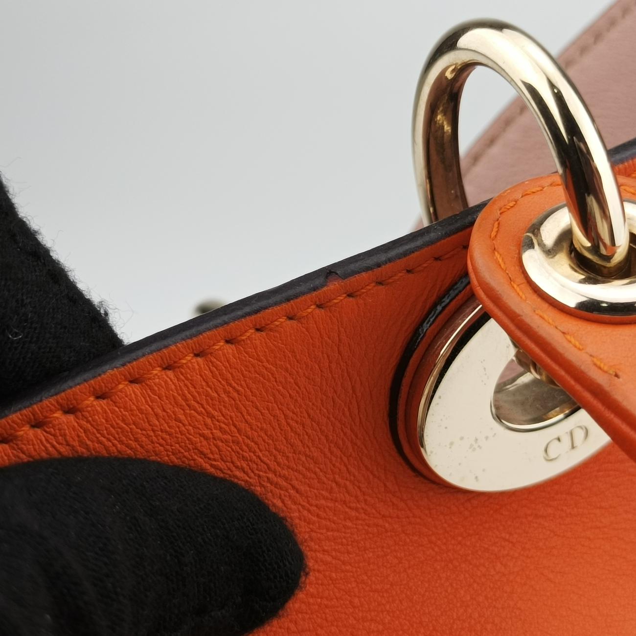 Diorissimo Orange Leather 09-MA-0172ディオリッシモ オレンジ レザー 09-MA-0172