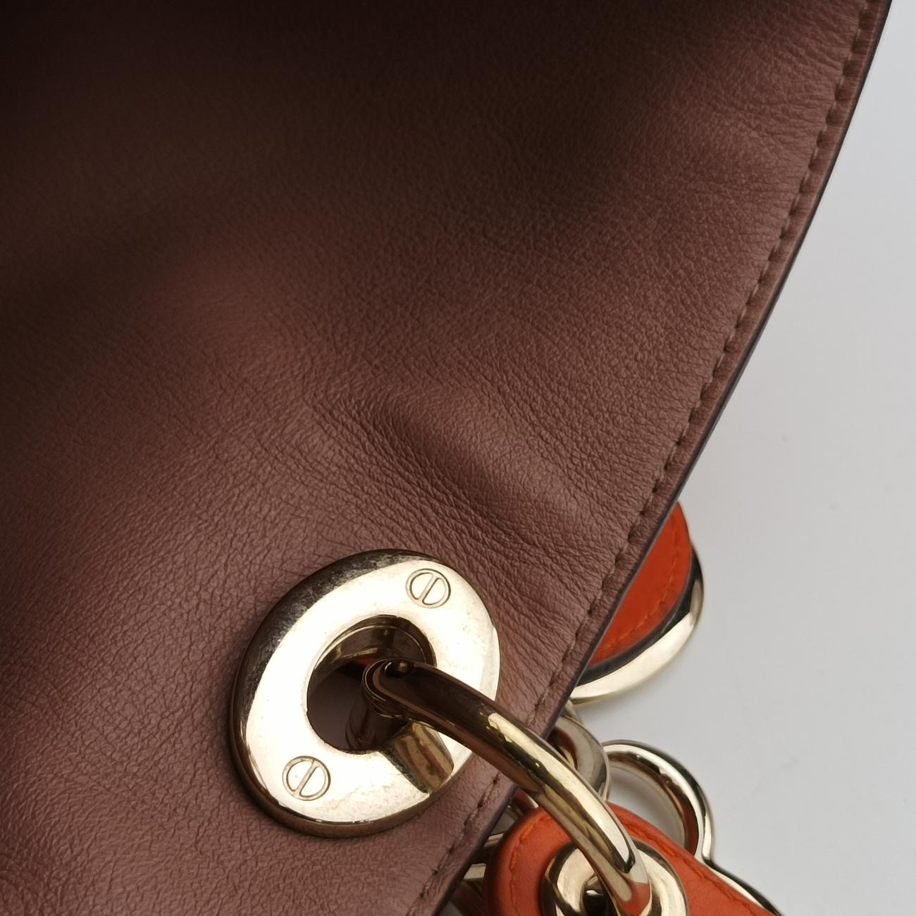 Diorissimo Orange Leather 09-MA-0172ディオリッシモ オレンジ レザー 09-MA-0172